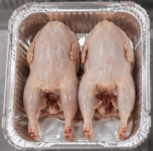 Barquette de 2 Cailles Complètes (Taille Normale)