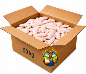 Caisse d'Ailes de Poulet 50 kg - Vente en Gros
