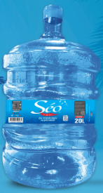 5 Bouteilles d'Eau Minérale Séo de 19 L + Fontaine + Bouteilles de 1 L Offert